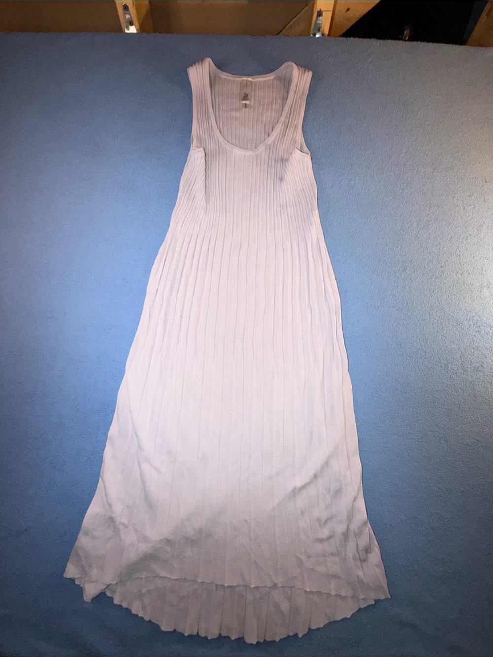 MarlaWynne Sleeveless Ribbed Maxi Dress in Light Lilac
